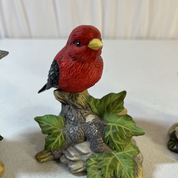 Tanager Titmouse And Grosbeak  Porcelain Songbirds Figurines - Picture 3 of 7